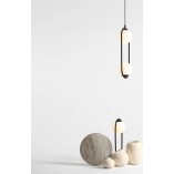 Lampa wisząca Riva Black - 2 kule szklane | Aldex