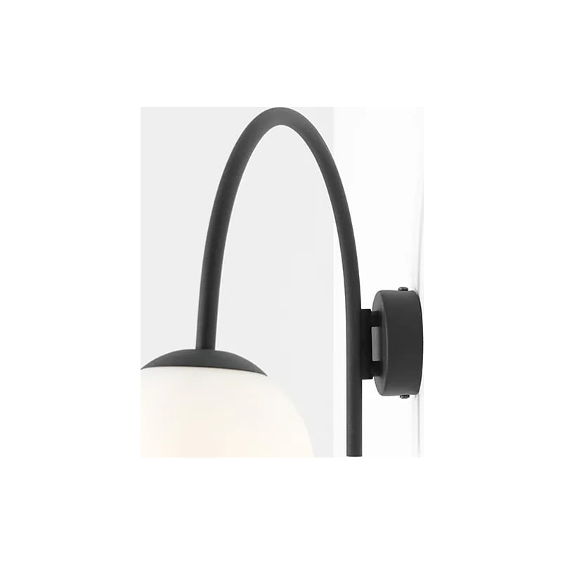 Kinkiet szklany Nave Black | Aldex - Retro & Modern