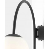Kinkiet szklany Nave Black | Aldex - Retro & Modern