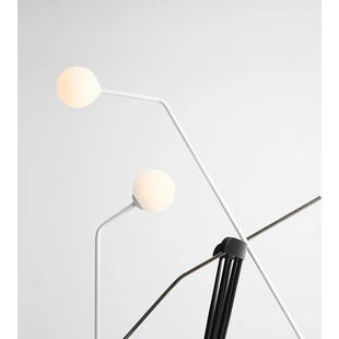 Lampa podłogowa biała Aldex Pure - Elegancki design