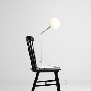 Lampa stołowa szklana biała Aldex Pure White | Sklep z lampami