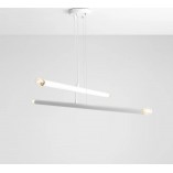 Lampa Tubo White IV Aldex | Designerska lampa wisząca biała