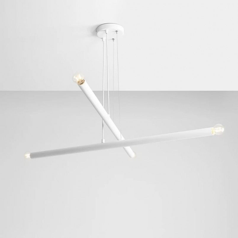 Lampa Tubo White IV Aldex | Designerska lampa wisząca biała