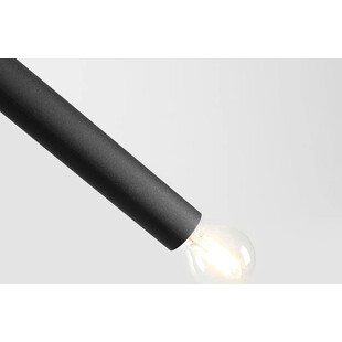 Lampa Tubo Black IV Aldex - Designerski Żyrandol Czarny | Sklep Lamp