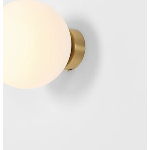 Kinkiet szklana kula Ball Brass 20cm | Aldex - Eleganckie oświetlenie