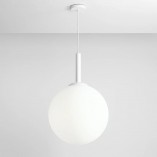 Lampa wisząca szklana kula Bosso White - Aldex | Oświetlenie