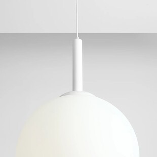 Lampa wisząca szklana kula Bosso White - Aldex | Oświetlenie