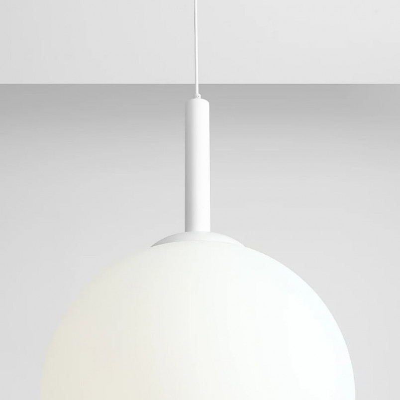 Lampa wisząca szklana kula Bosso White - Aldex | Oświetlenie