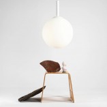 Lampa wisząca szklana kula Bosso White - Aldex | Oświetlenie