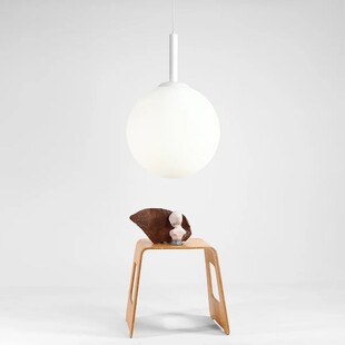 Lampa wisząca szklana kula Bosso White - Aldex | Oświetlenie