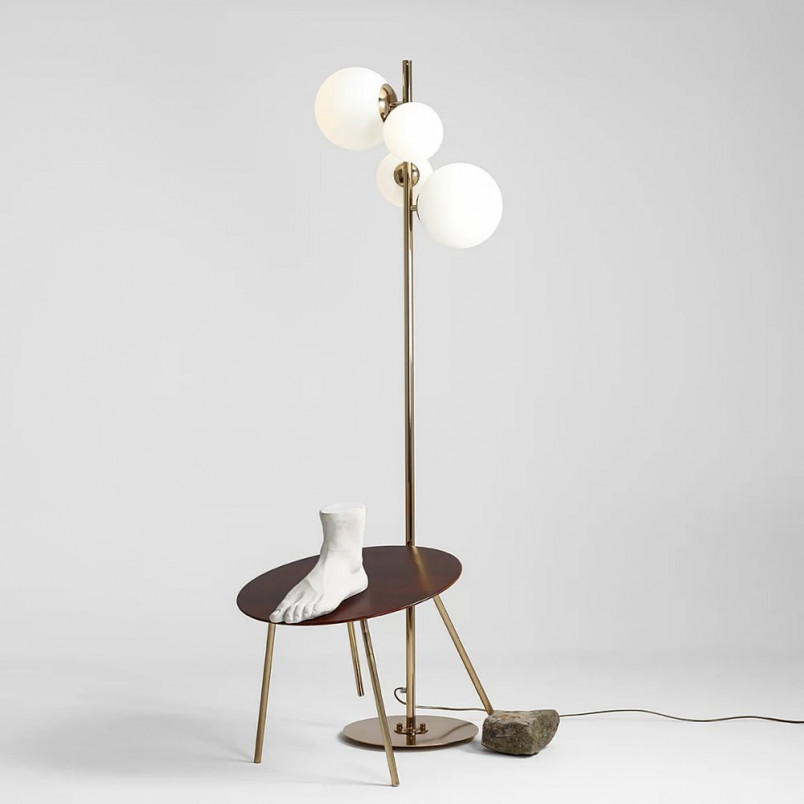 Lampa podłogowa Bloom Gold | Aldex - Elegancki Design