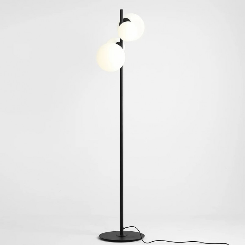 Lampa podłogowa Bloom Black Aldex | Szklane kule, nowoczesny design