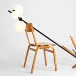 Lampa podłogowa Bloom Black Aldex | Szklane kule, nowoczesny design