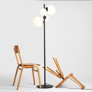 Lampa podłogowa Bloom Black Aldex | Szklane kule, nowoczesny design