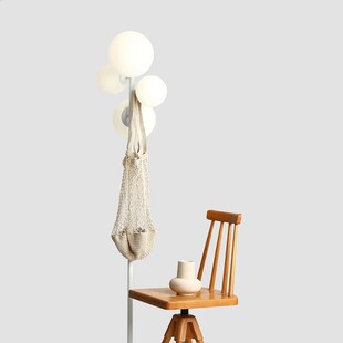 Lampa podłogowa Bloom White Aldex | Szklane kule, biała