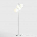 Lampa podłogowa Bloom White Aldex | Szklane kule, biała