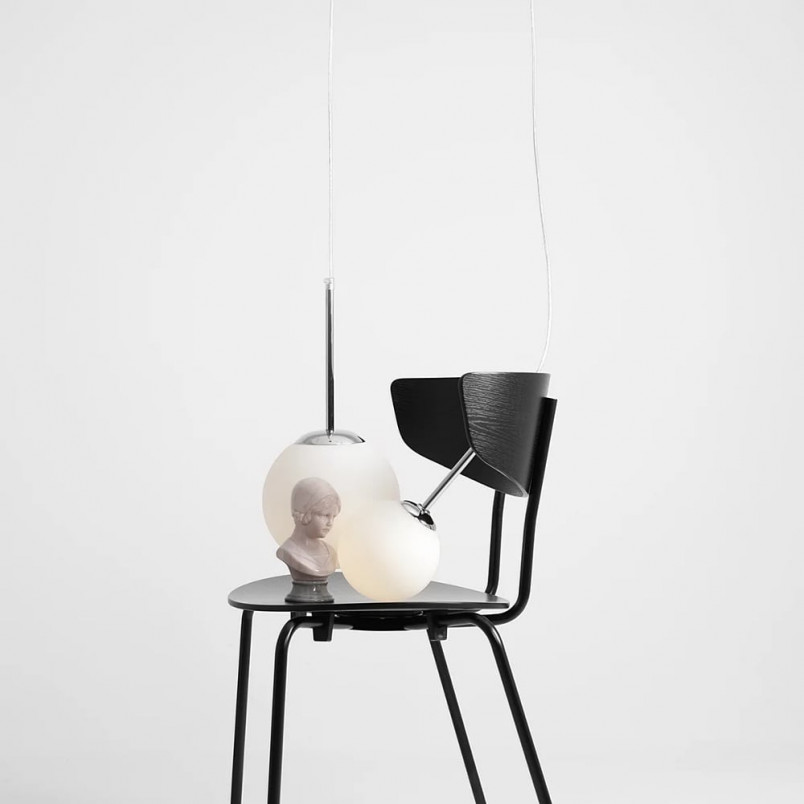 Lampa wisząca szklana kula Bosso Mini | Aldex