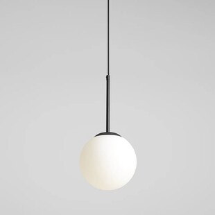 Lampa wisząca szklana kula Bosso Mini 20 czarna marki Aldex