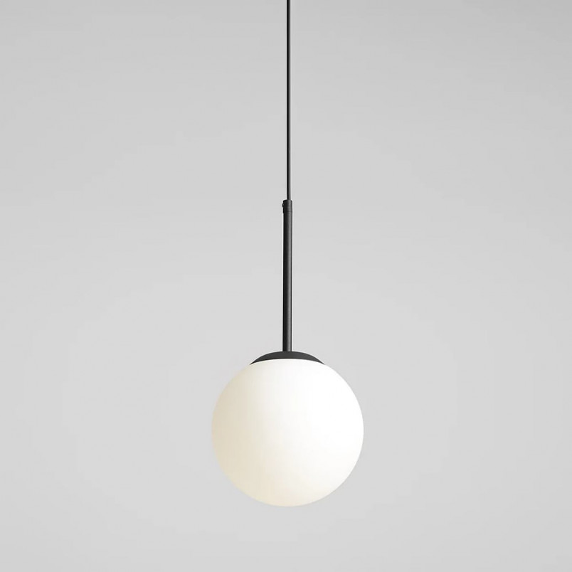 Lampa Wisząca Szklana Kula Bosso Mini 20cm Czarna Aldex | Sklep Lamp