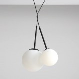 Lampa Wisząca Szklana Kula Bosso Mini 20cm Czarna Aldex | Sklep Lamp