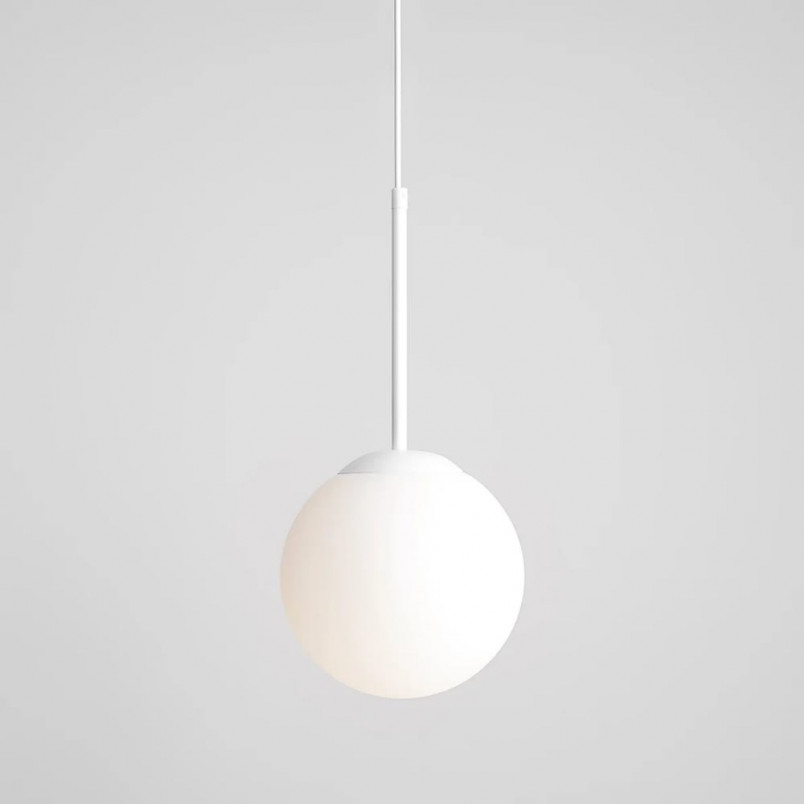 Lampa wisząca szklana Bosso Mini biała | Aldex