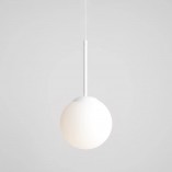 Lampa wisząca szklana Bosso Mini biała | Aldex