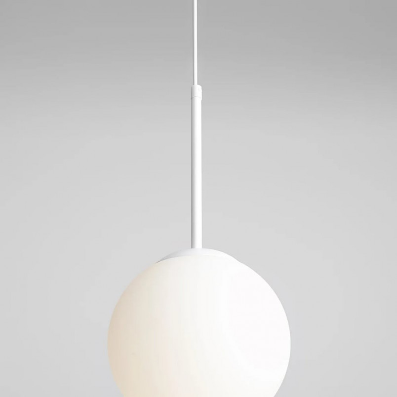 Lampa wisząca szklana Bosso Mini biała | Aldex