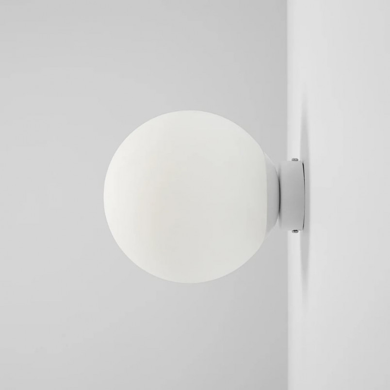 Kinkiet szklany Ball 20cm biały Aldex - Eleganckie oświetlenie