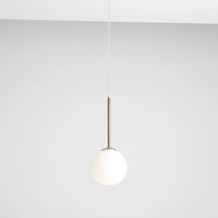 Lampa wisząca szklana kula Bosso Mini 14 złota marki Aldex