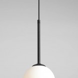 Lampa Wisząca Szklana Kula Bosso Mini 14cm Czarna Aldex | Sklep Lamp