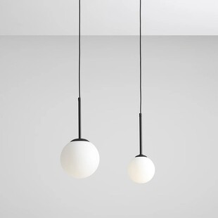 Lampa Wisząca Szklana Kula Bosso Mini 14cm Czarna Aldex | Sklep Lamp