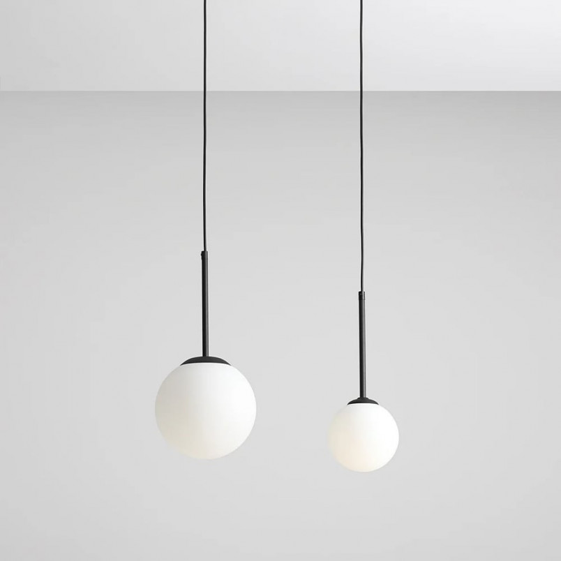 Lampa Wisząca Szklana Kula Bosso Mini 14cm Czarna Aldex | Sklep Lamp