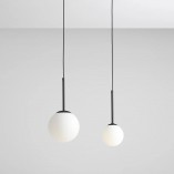 Lampa Wisząca Szklana Kula Bosso Mini 14cm Czarna Aldex | Sklep Lamp