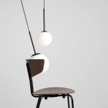 Lampa Wisząca Szklana Kula Bosso Mini 14cm Czarna Aldex | Sklep Lamp