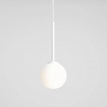 Lampa wisząca szklana kula Bosso Mini biała | Aldex