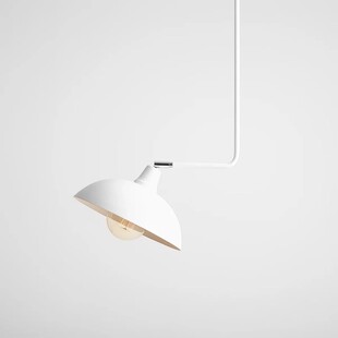 Biała lampa sufitowa długim na wysięgniku Escape Long White marki Aldex