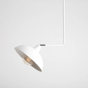 Biała lampa sufitowa na wysięgniku nad stół Escape Short White marki Aldex