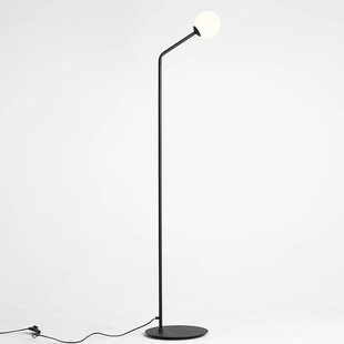 Lampa podłogowa szklana kule Pure Black biało-czarna Aldex