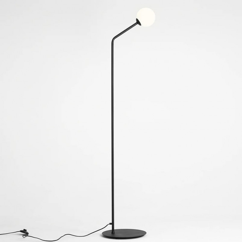 Lampa podłogowa szklana Pure Black | Aldex - Elegancki design