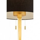 Lampa podłogowa glamour czarno-złota Nandor | Trio