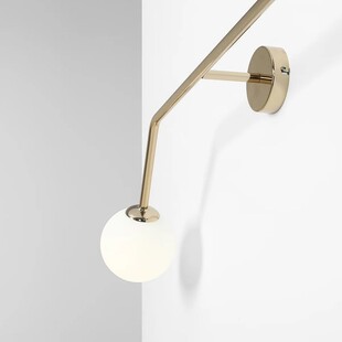 Kinkiet podwójny szklane kule glamour Aldex Pure Gold II - Sklep z lampami