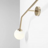 Kinkiet podwójny szklane kule glamour Aldex Pure Gold II - Sklep z lampami