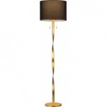 Lampa podłogowa glamour czarno-złota Nandor | Trio