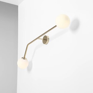 Kinkiet podwójny szklane kule glamour Aldex Pure Gold II - Sklep z lampami
