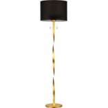 Lampa podłogowa glamour czarno-złota Nandor | Trio