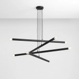 Lampa wisząca Tubo Black VIII Aldex | Design i styl