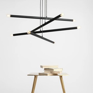 Lampa wisząca Tubo Black VIII Aldex | Design i styl