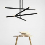 Lampa wisząca Tubo Black VIII Aldex | Design i styl