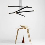 Lampa wisząca Tubo Black VIII Aldex | Design i styl