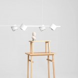 Lampa wisząca 6 punktowa biała Aldex Bot - Eleganckie oświetlenie